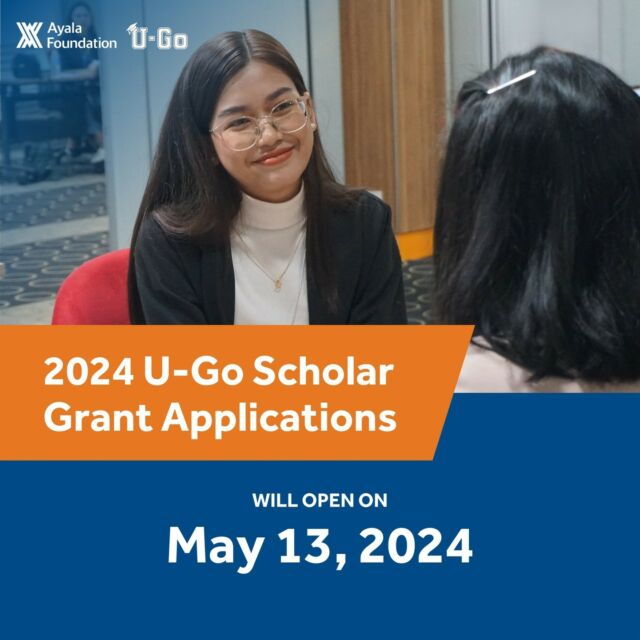 Applications for the U-Go scholar grant are opening on May 13!

The program aims to support high-achieving, motivated Filipina students in public universities by providing financial assistance for their education.

Swipe to learn about the qualifications and requirements to apply.